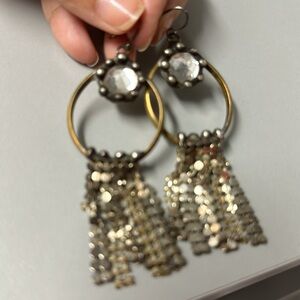 Vintage mixed metal earrings